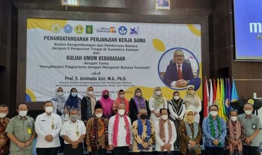 Badan Bahasa Teken MoU dengan Lima Perguruan Tinggi di Sumatera Selatan