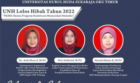 Berkah Idul Fitri, 3 Dosen UNH Lolos Pendanaan PKMS Kemendikbudristek