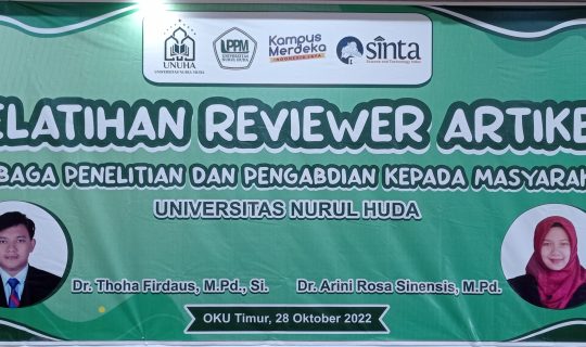 LPPM Adakan Pelatihan Reviewer Artikel Bagi Pengelola Jurnal